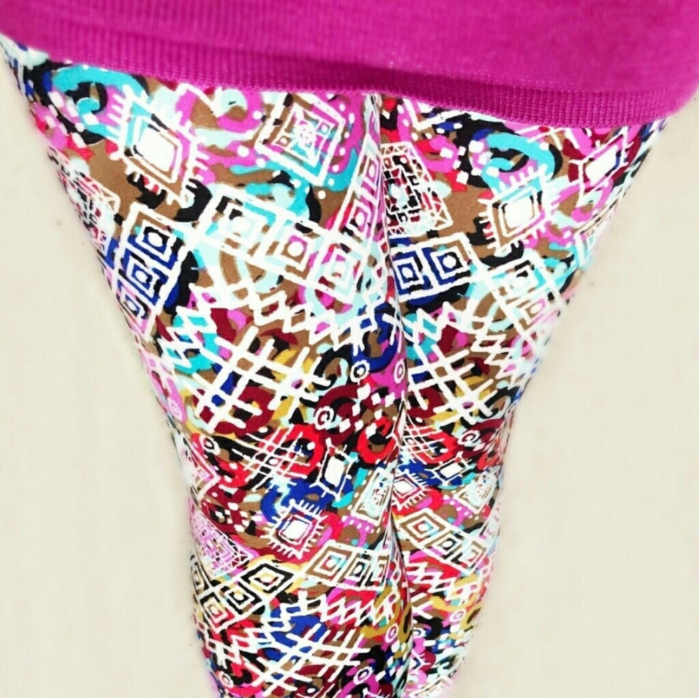 Brushed Color Mix Leggings - Picture 6 of 8